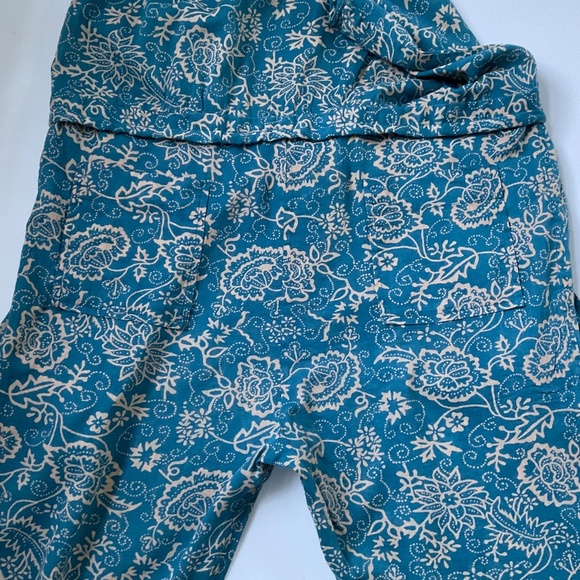 Isabel Marant Etoile Jumpsuit XS( 34) Blue/Tan Floral All Over Print Boho Chic - Picture 13 of 15